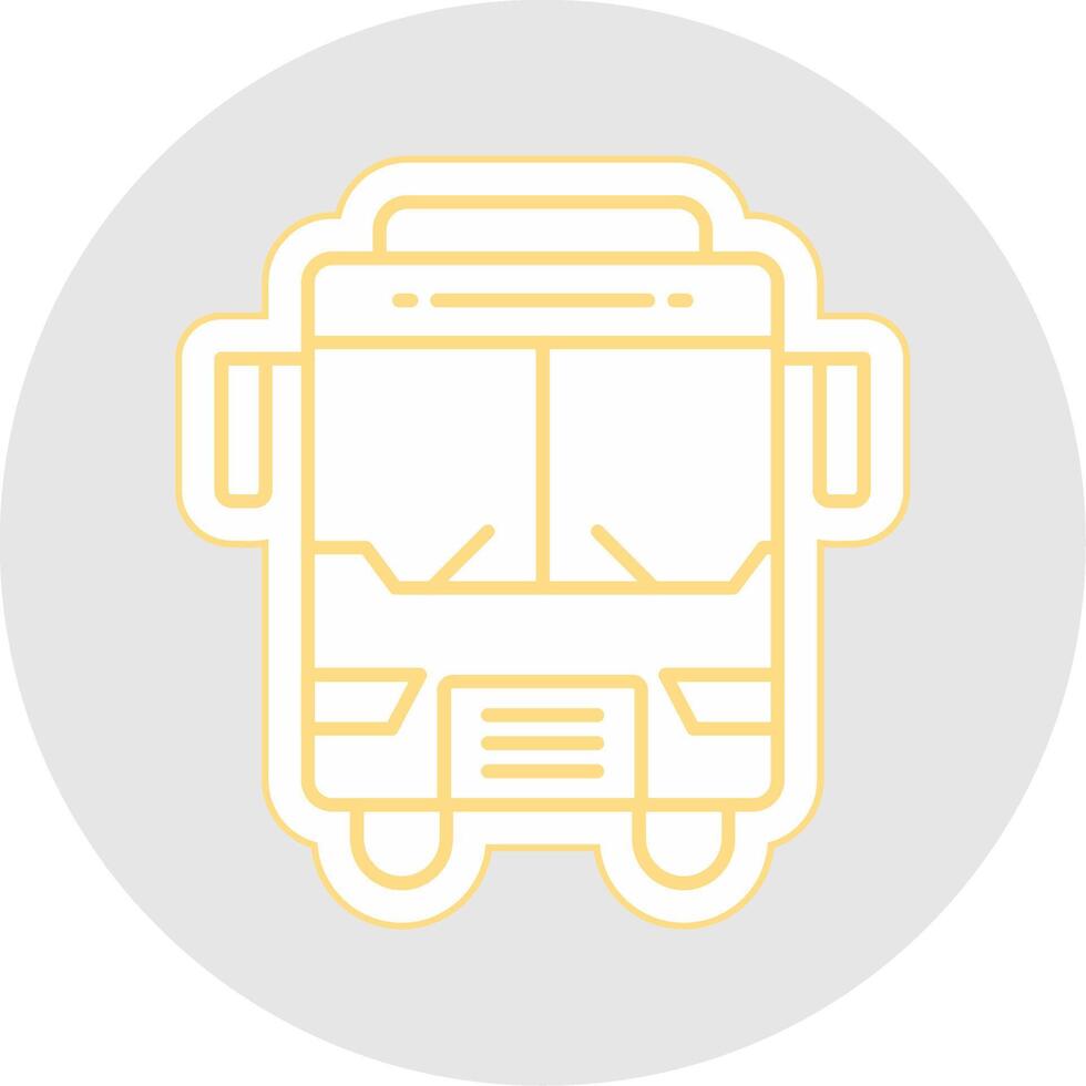 bus lijn sticker veelkleurig icoon vector