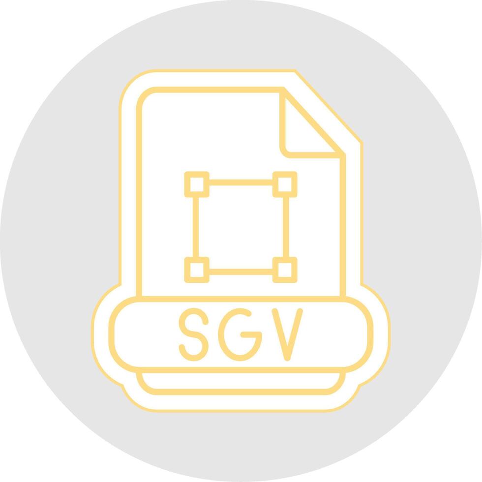 SVG lijn sticker veelkleurig icoon vector