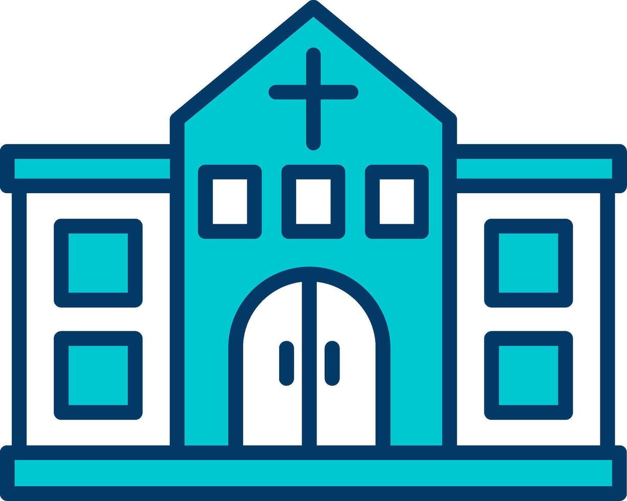 kerk vecto icoon vector