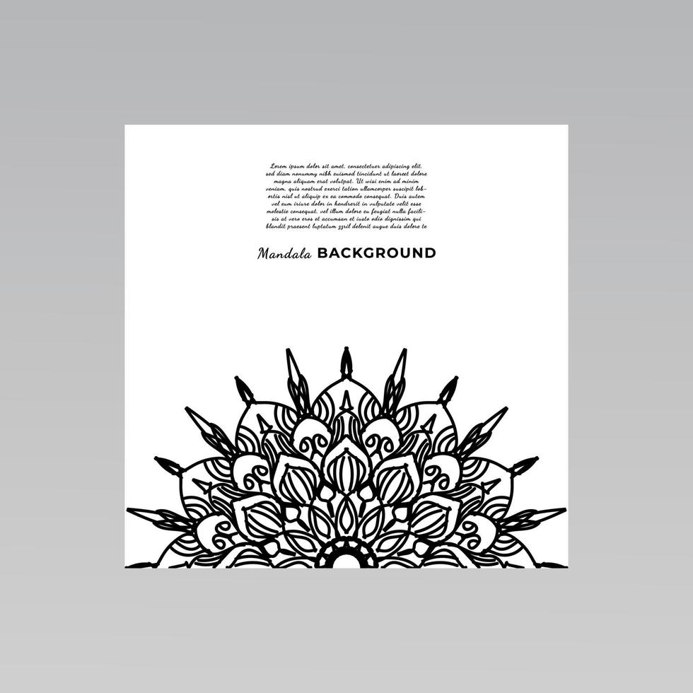 decoratieve mandala ontwerp achtergrond. vector