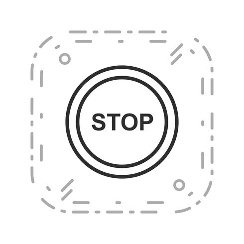 Vector stoppictogram