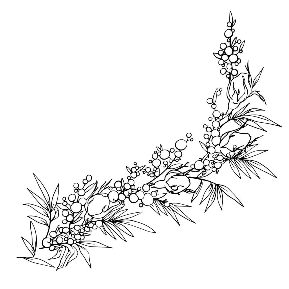 vector grafiek tekening van planten