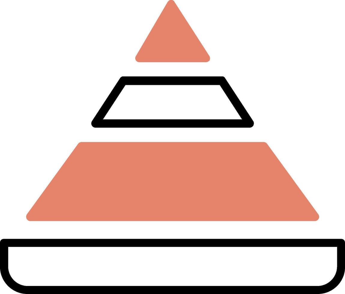 piramide tabel vector icoon