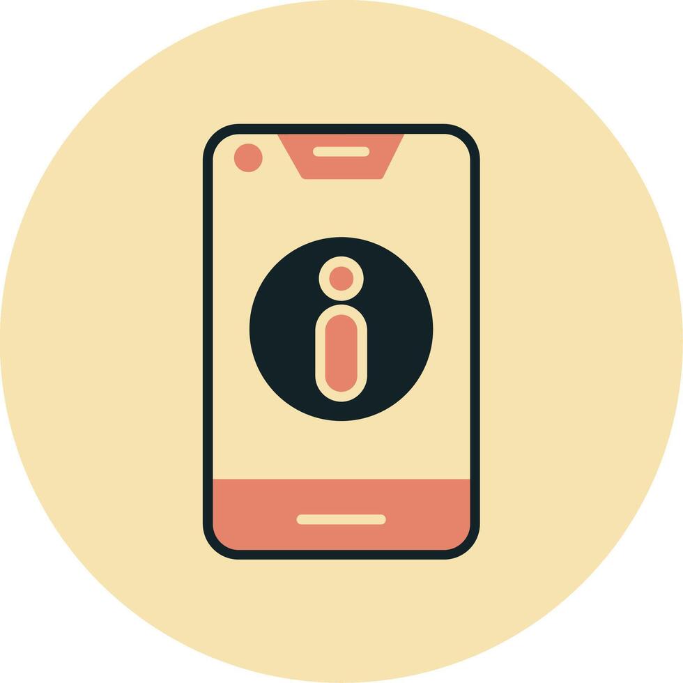 smartphone informatie vector icoon