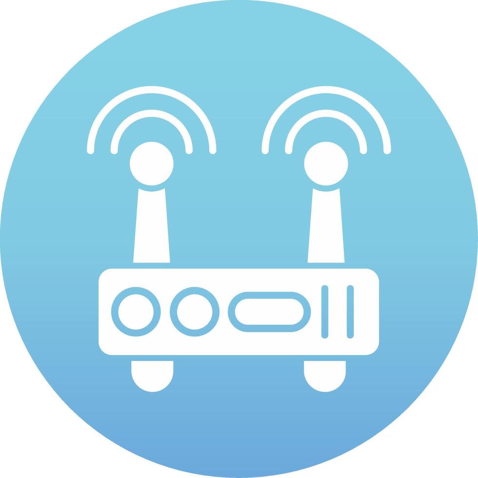 Wifi router vector icoon