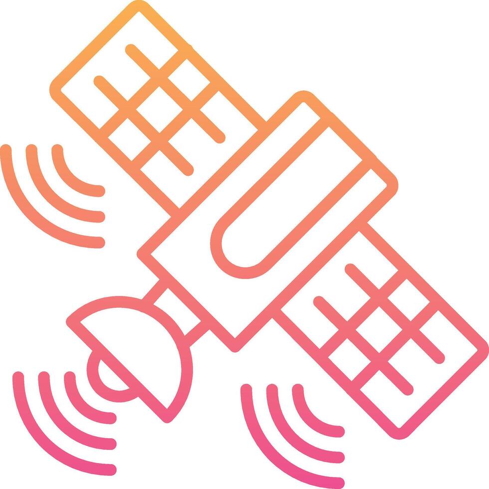 satelliet vector pictogram