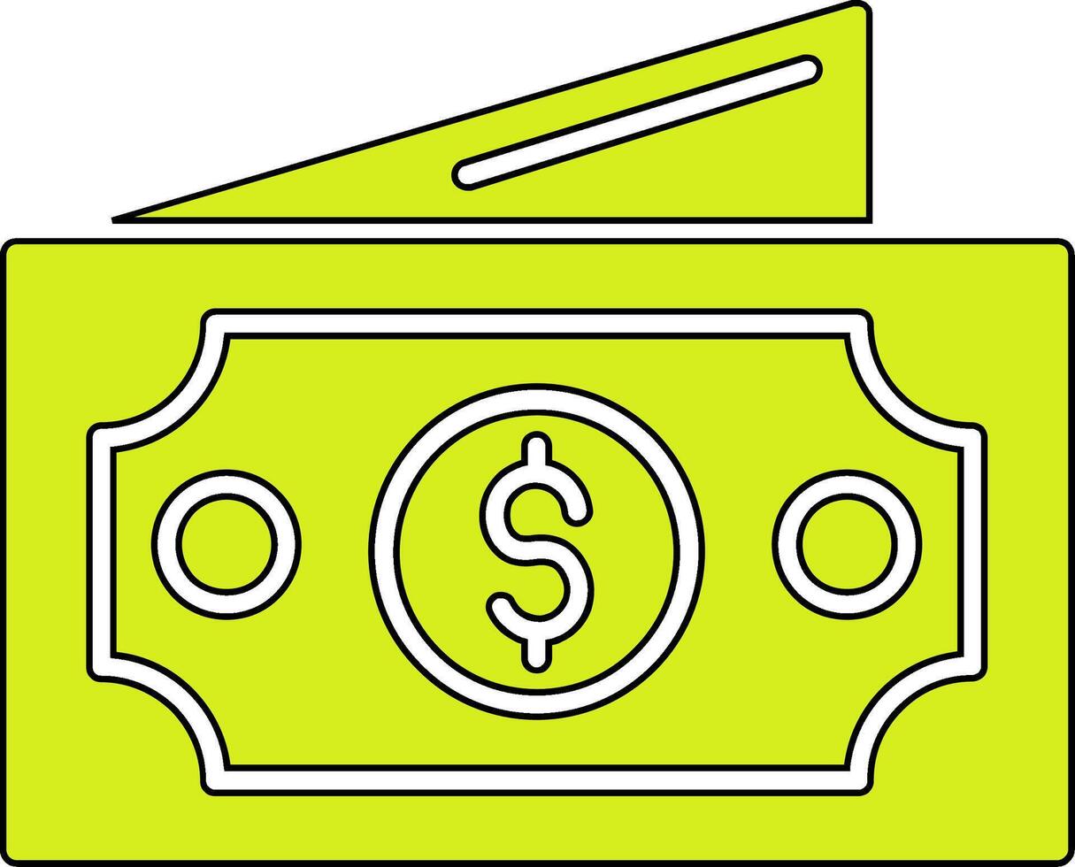 contant geld vector pictogram