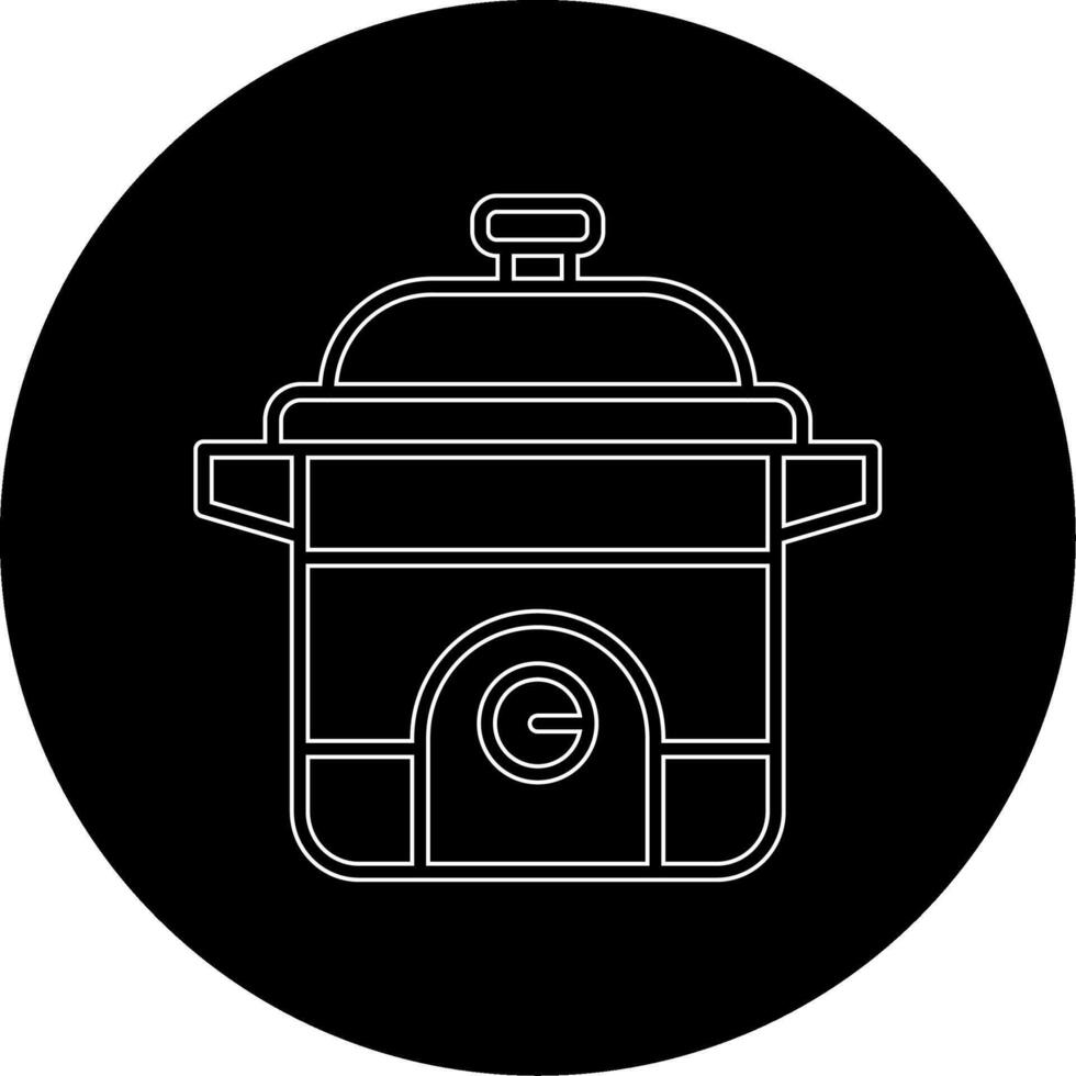 rijst- kookplaat vector icoon