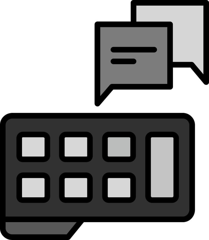 toetsenbord vector pictogram