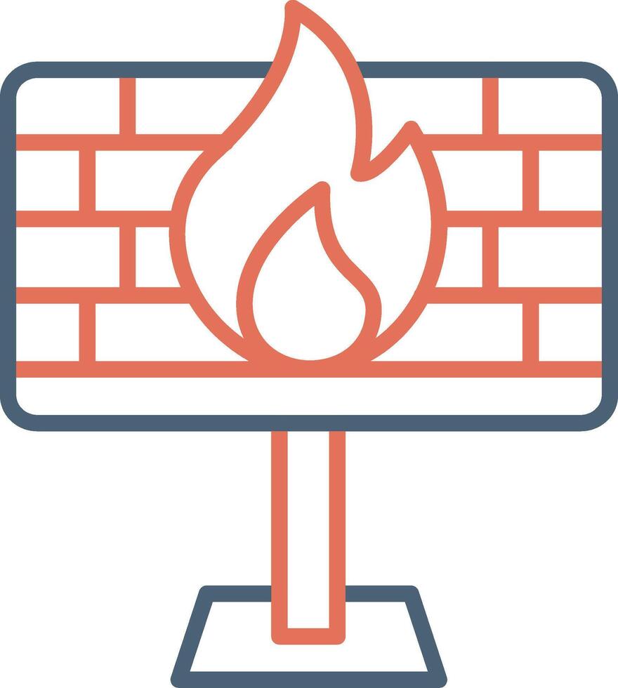 firewall vector pictogram