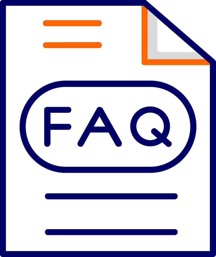 FAQ vector icoon