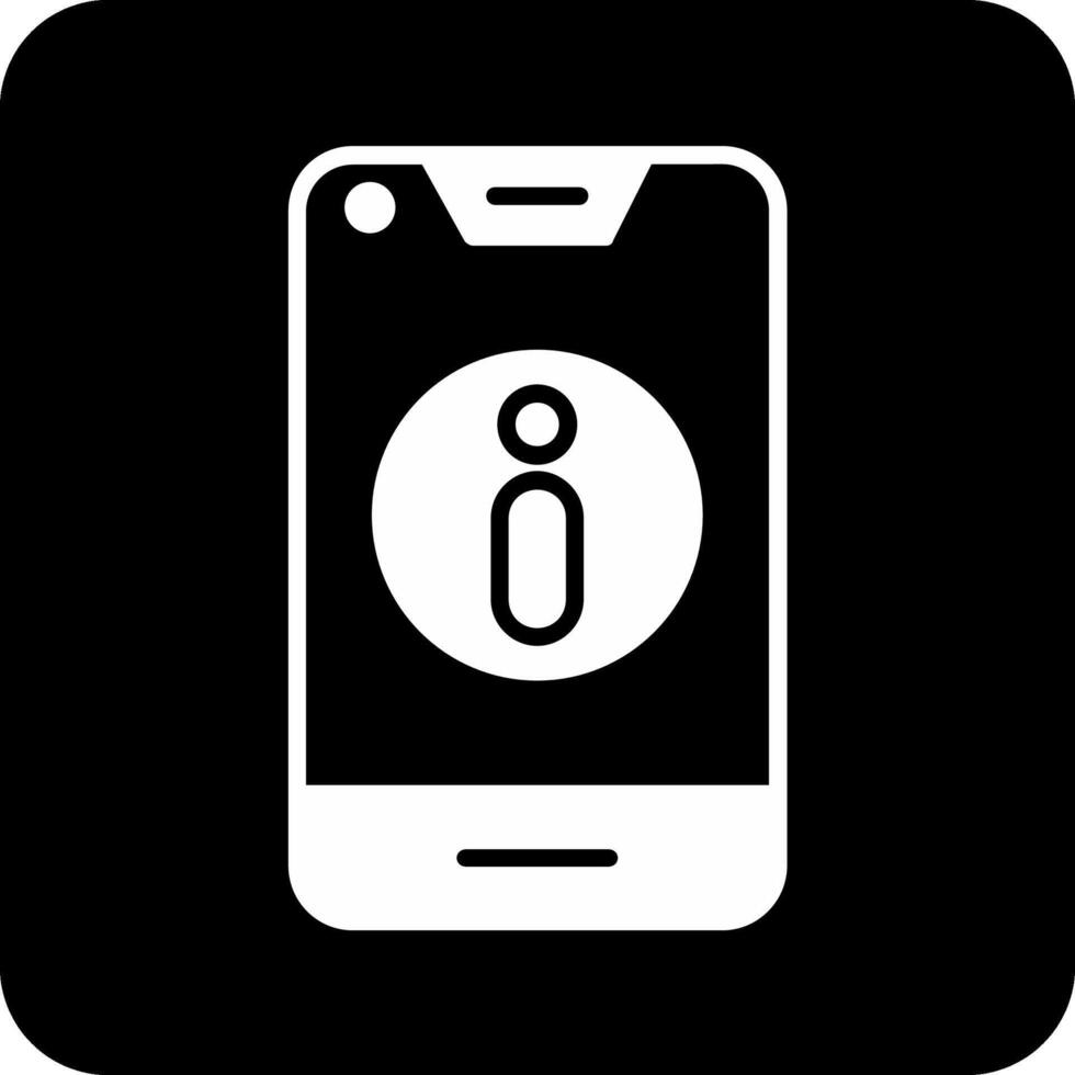 smartphone informatie vector icoon