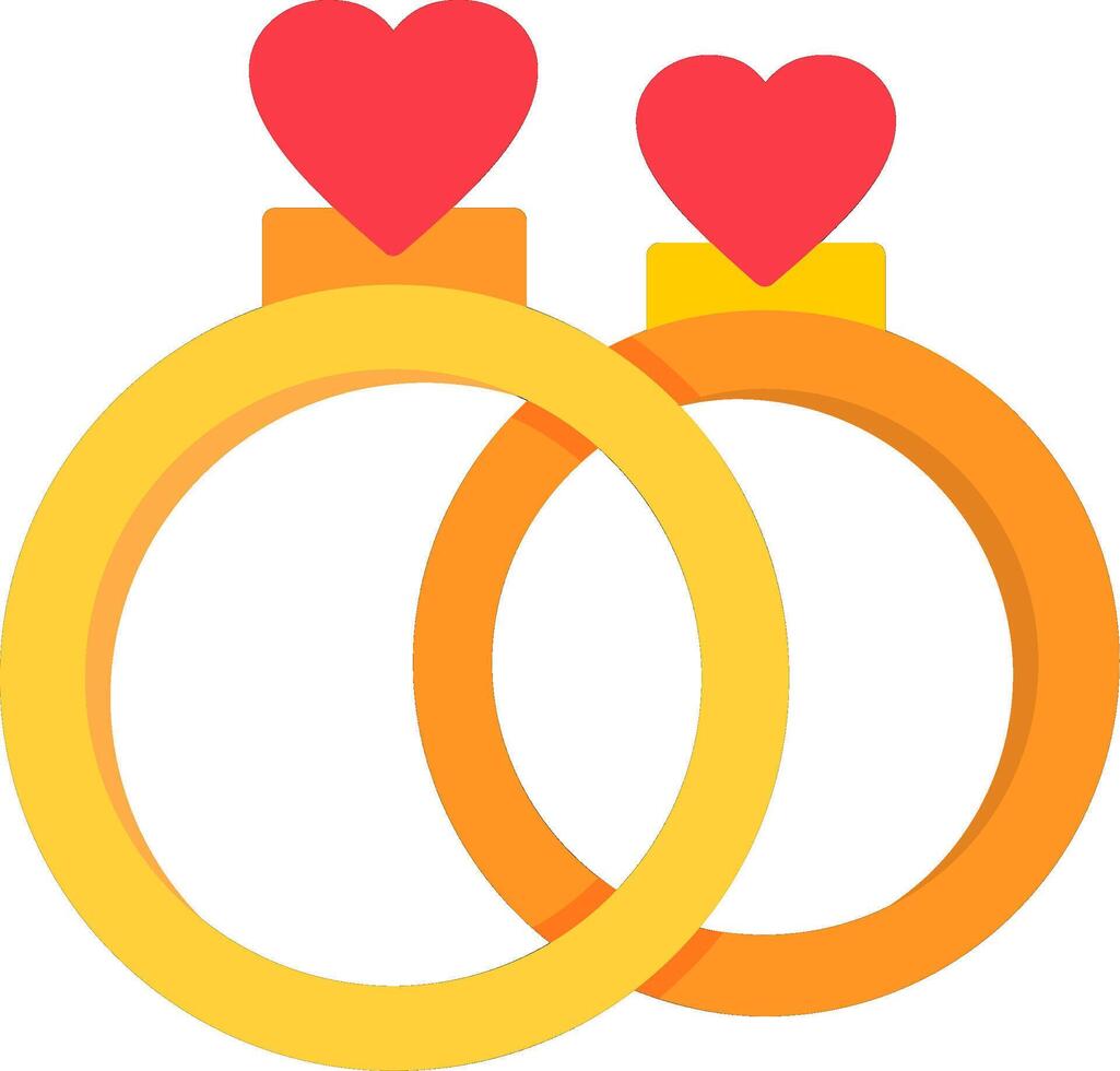 bruiloft ringen vector icoon