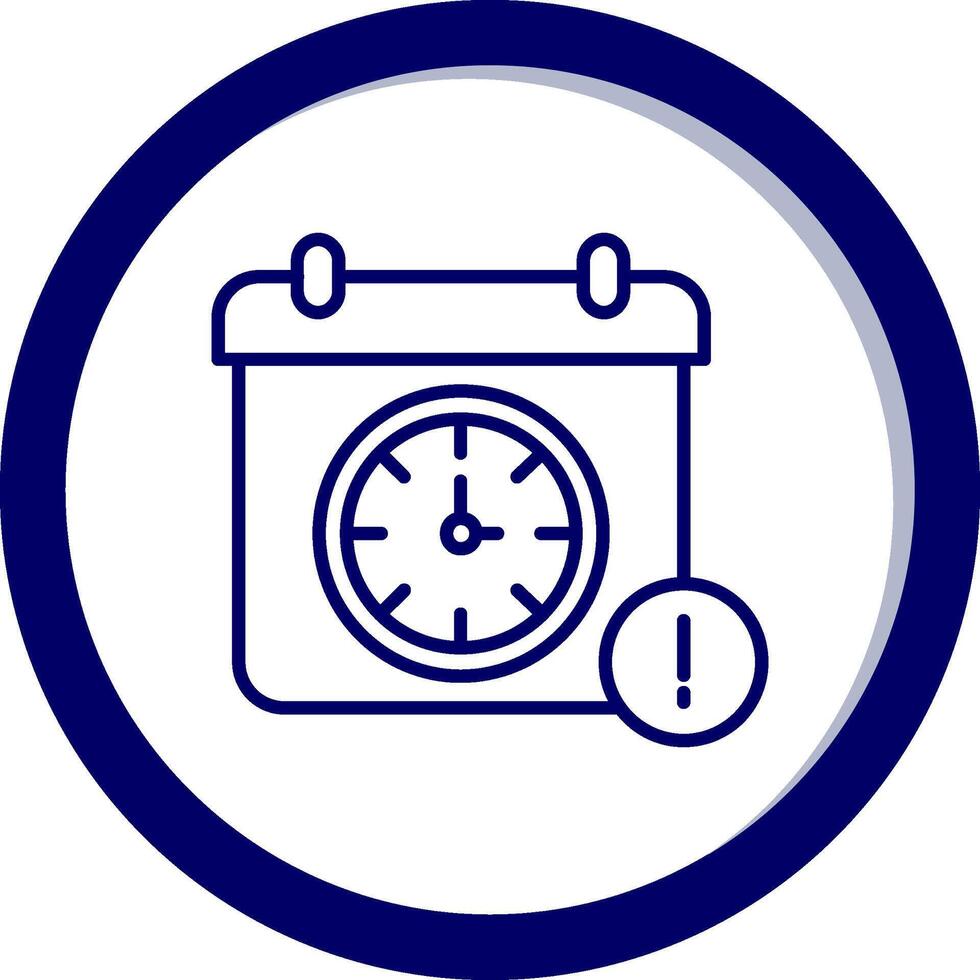 deadline vector pictogram