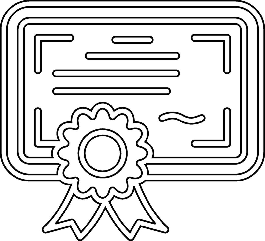 certificaat vector pictogram