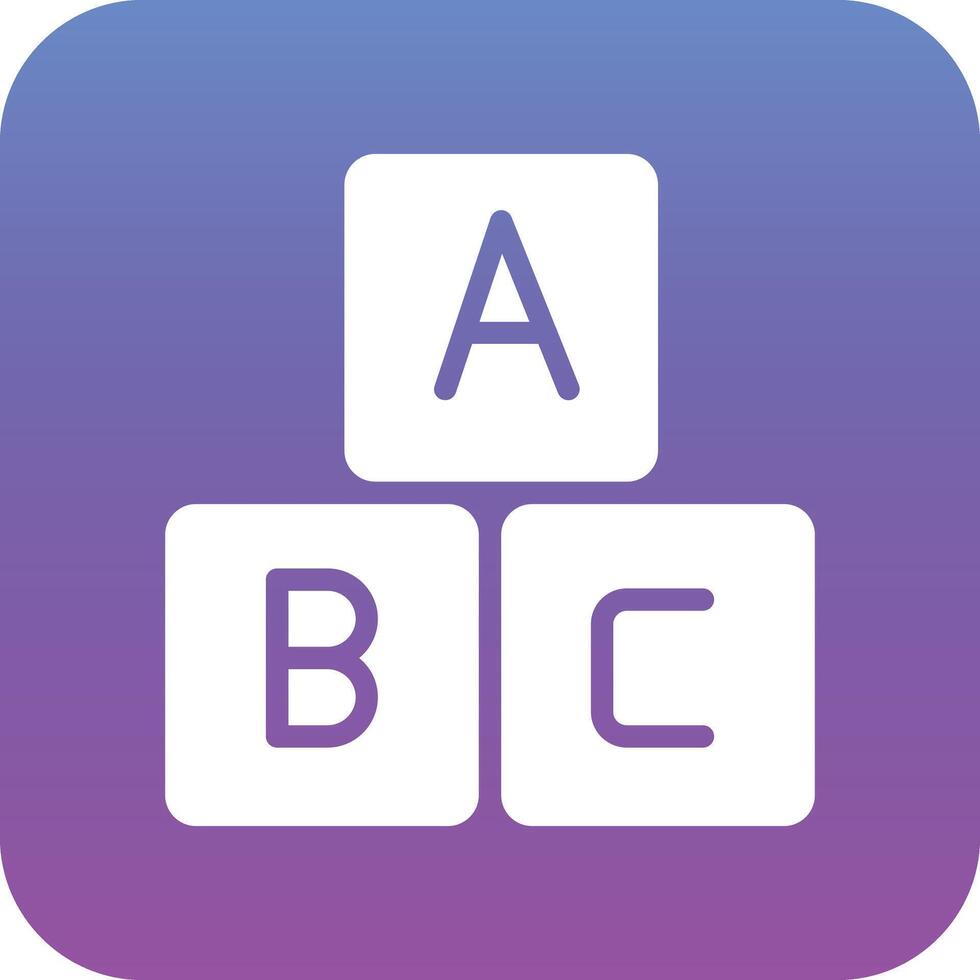 abc blokken vector icoon