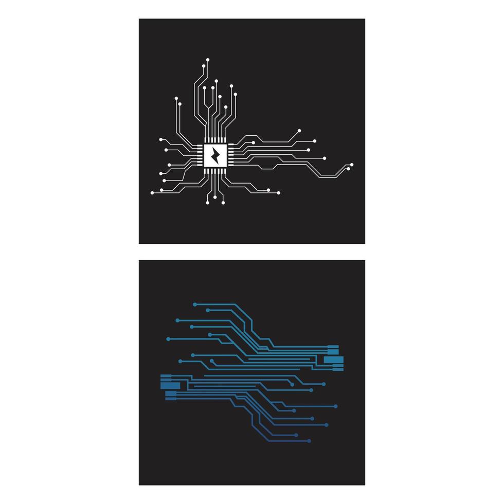 circuit logo sjabloon vector illustratie pictogram ontwerp