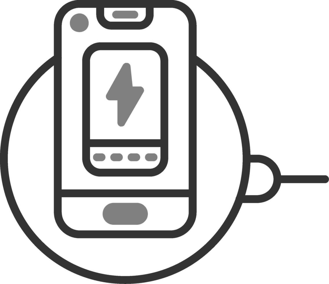 draadloze oplader vector icoon