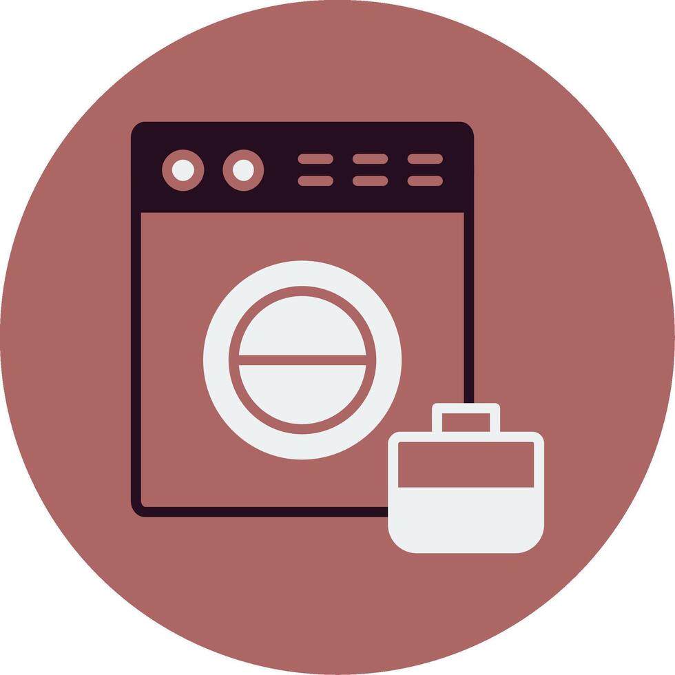 wasmachine vector pictogram