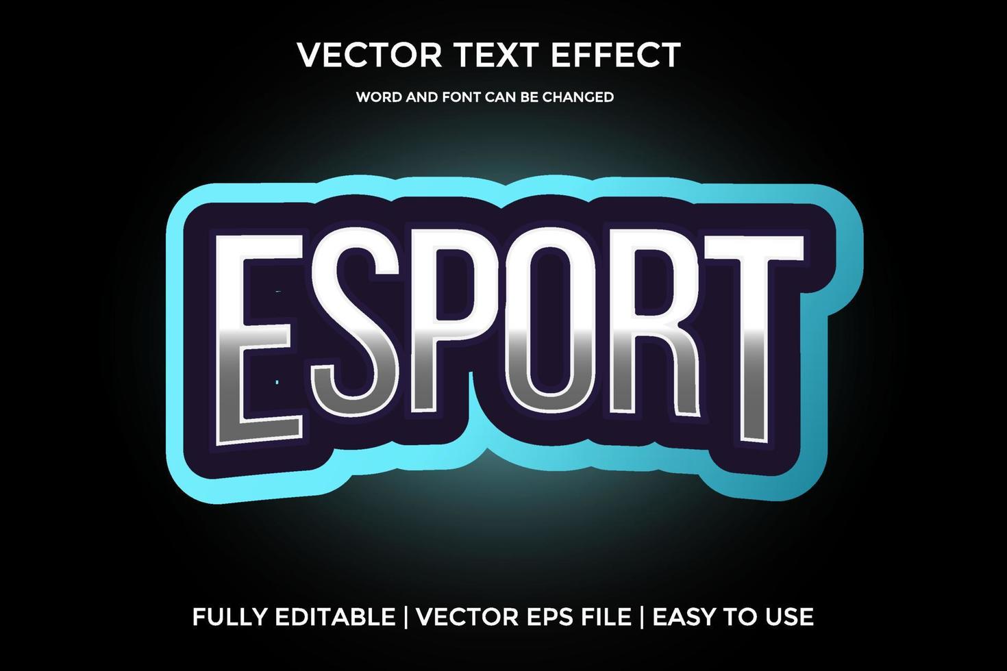 esport vector teksteffect bewerkbaar