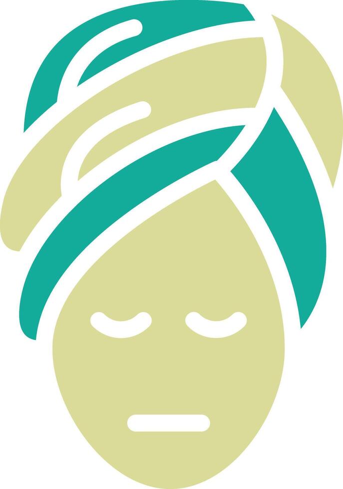 hoofd handdoek vector icoon