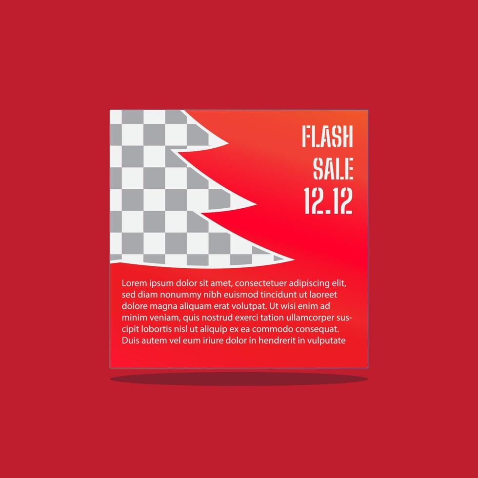 flash-uitverkoop begroetingssjabloon vector