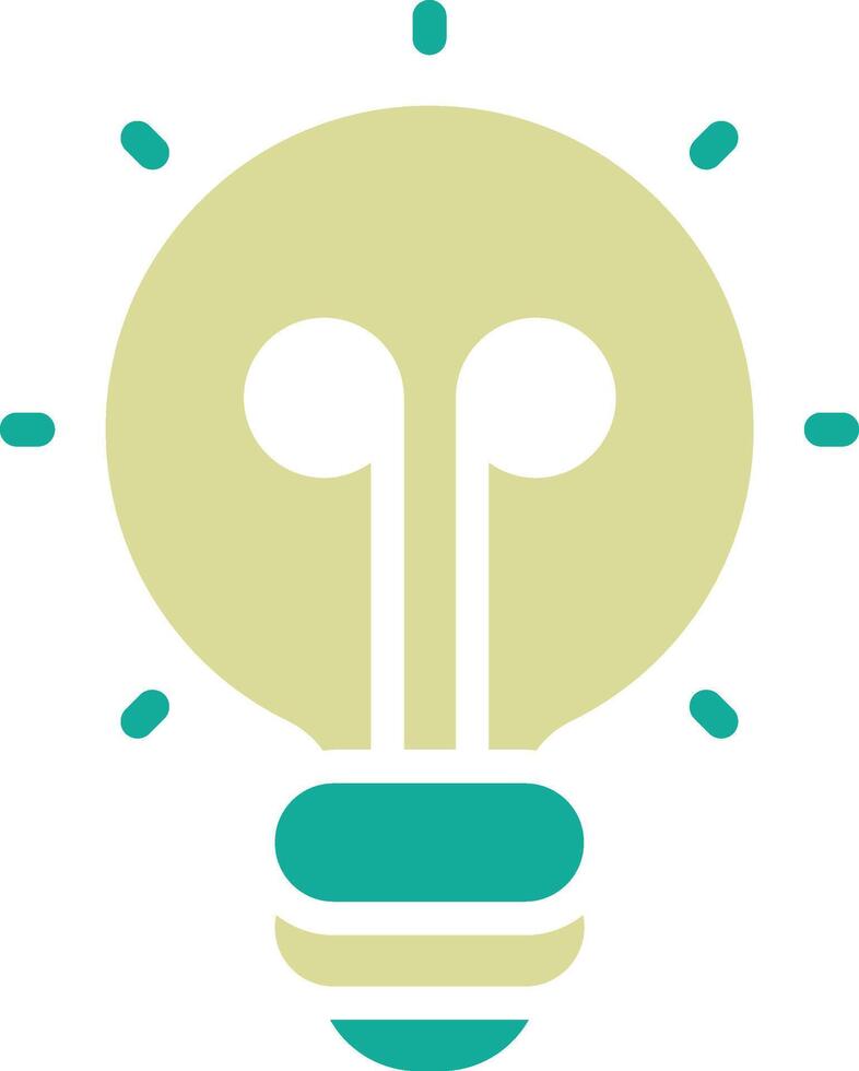 gloeilamp vector pictogram