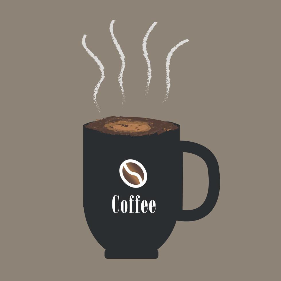 illustratie van een kopje koffie vector