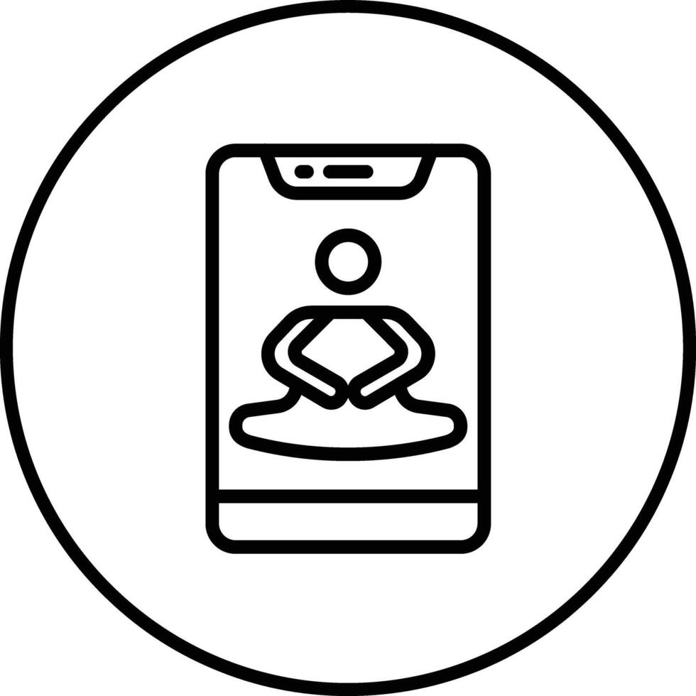 meditatie vector icoon