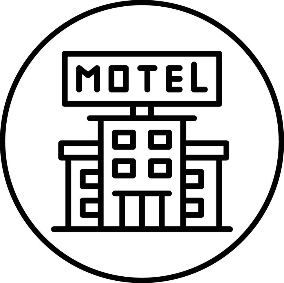 motel vector icoon