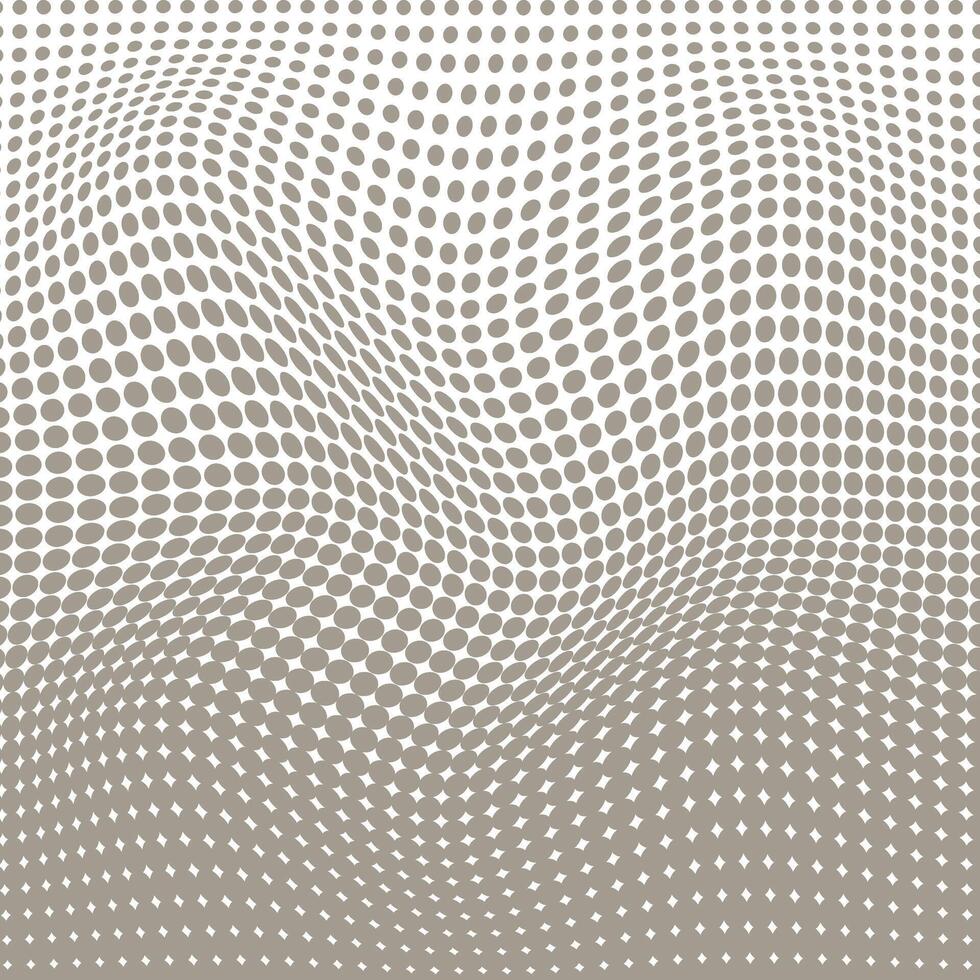 gemakkelijk abstract paddestoel kleur polka punt mengsel halftone golvend vervormen patroon vector