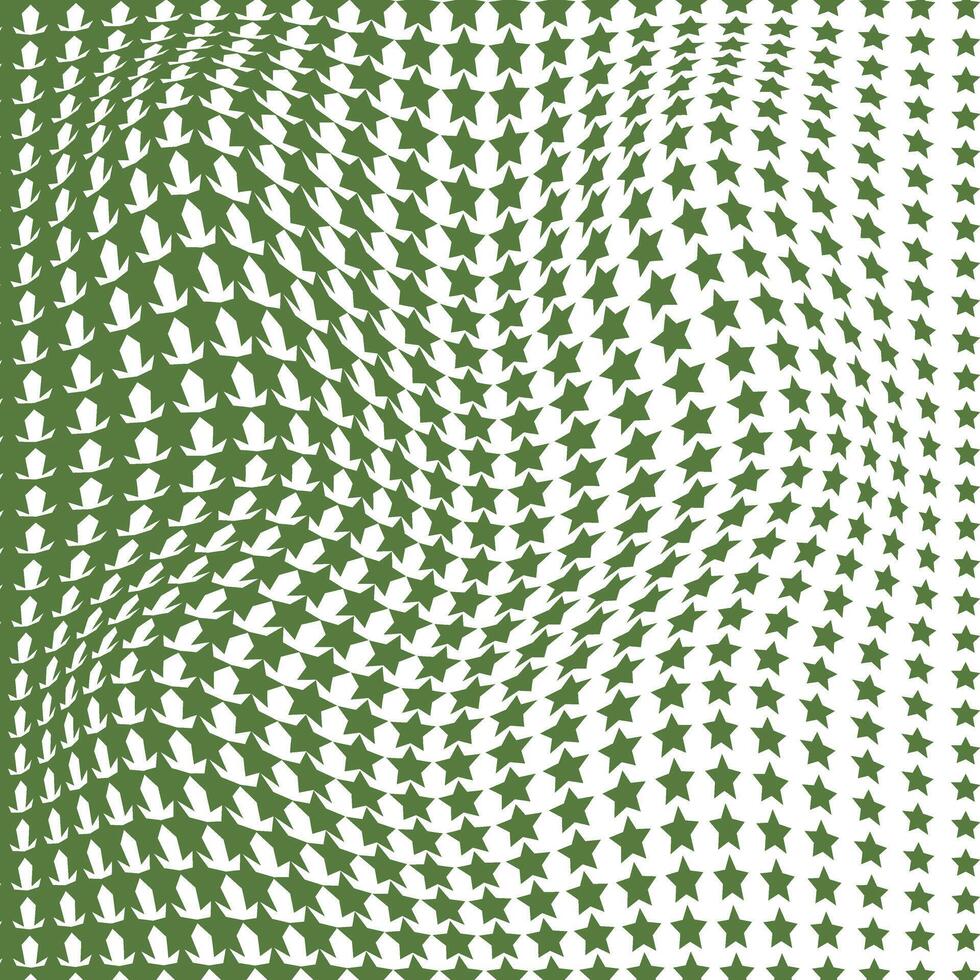 gemakkelijk abstract avocado kleur ster halftone golvend vervormen mengsel patroon vector