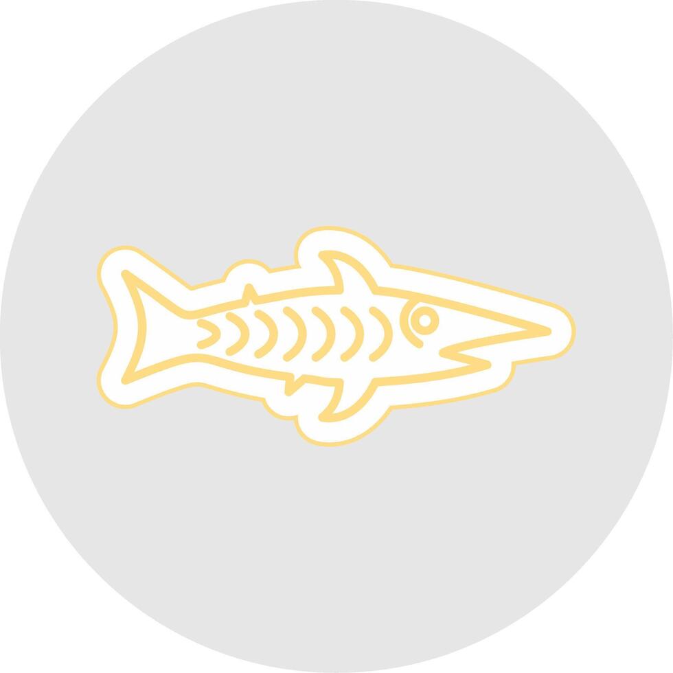 haai lijn sticker veelkleurig icoon vector