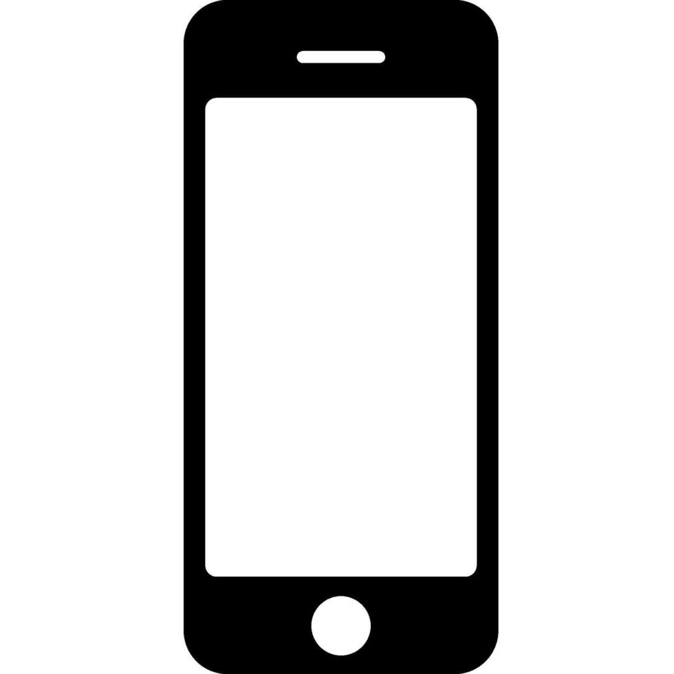 zwart handig, telefoon icoon vector