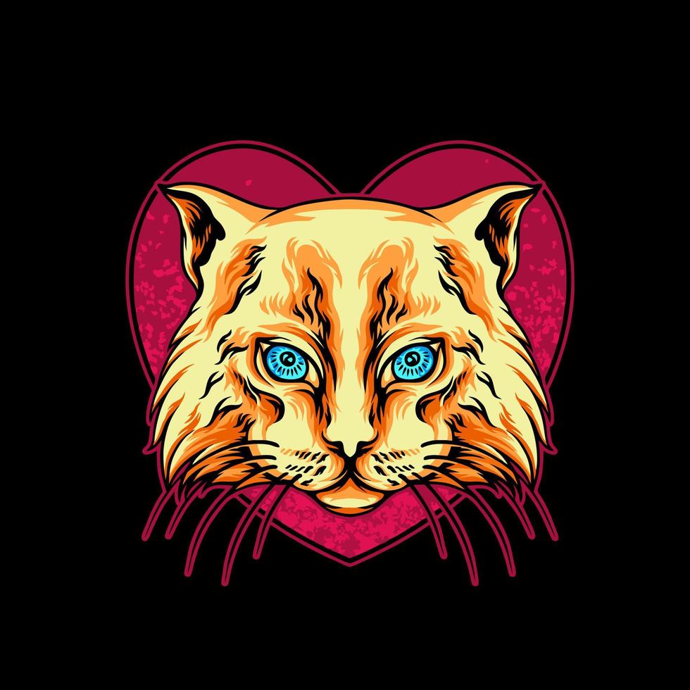 kattenliefhebbers mascotte vector