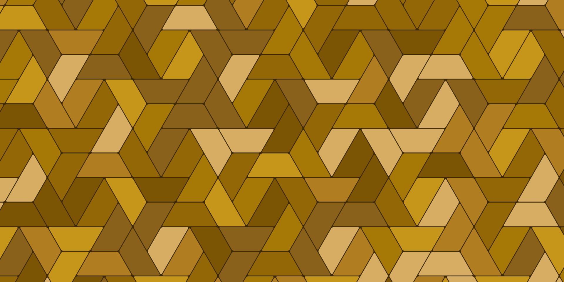 geometrisch patroon met veelhoekige vorm gouden achtergrond vector