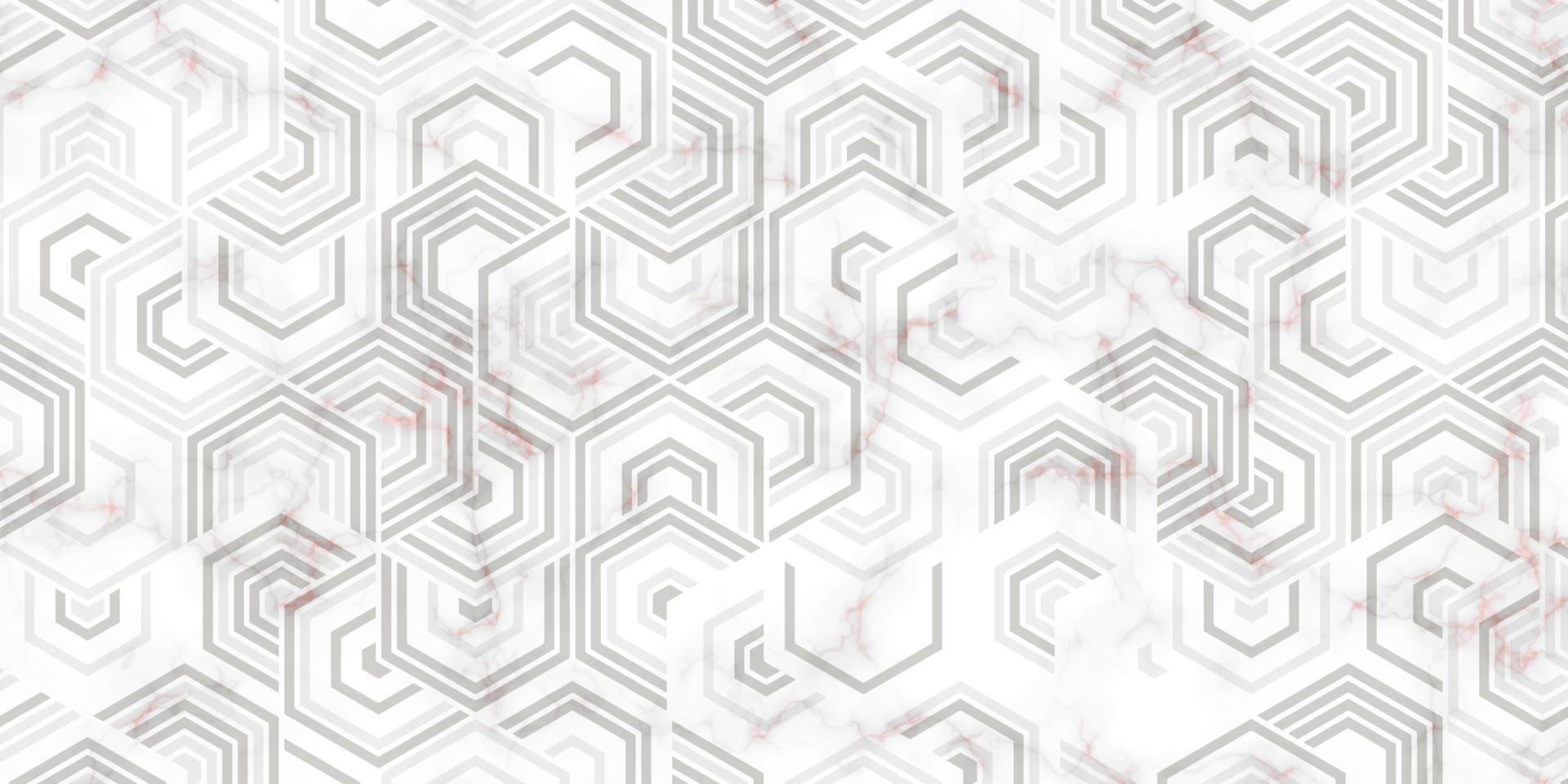 geometrisch patroon met veelhoekige vorm en marmeren textuur luxe achtergrond vector