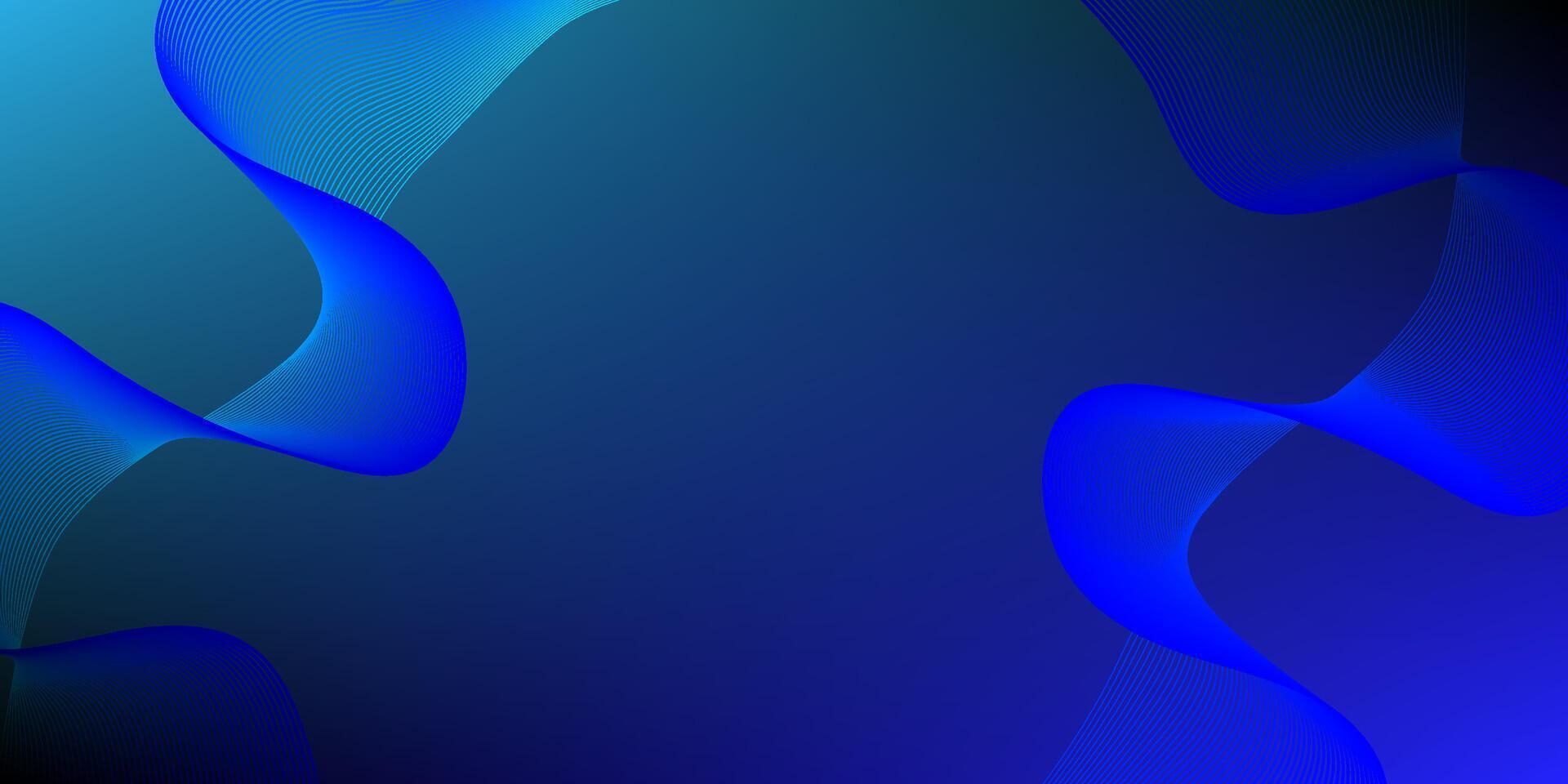 achtergrond blauw Golf lijnen met kopiëren ruimte. vloeiende blauw golven ontwerp abstract digitaal Golf. vector