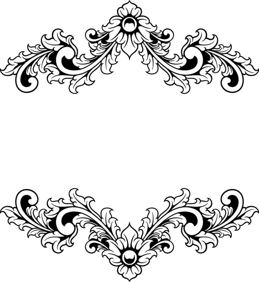 wijnoogst ornament kader voor bruiloft vector