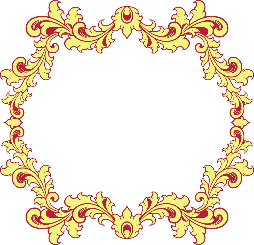 wijnoogst ornament kader voor bruiloft vector