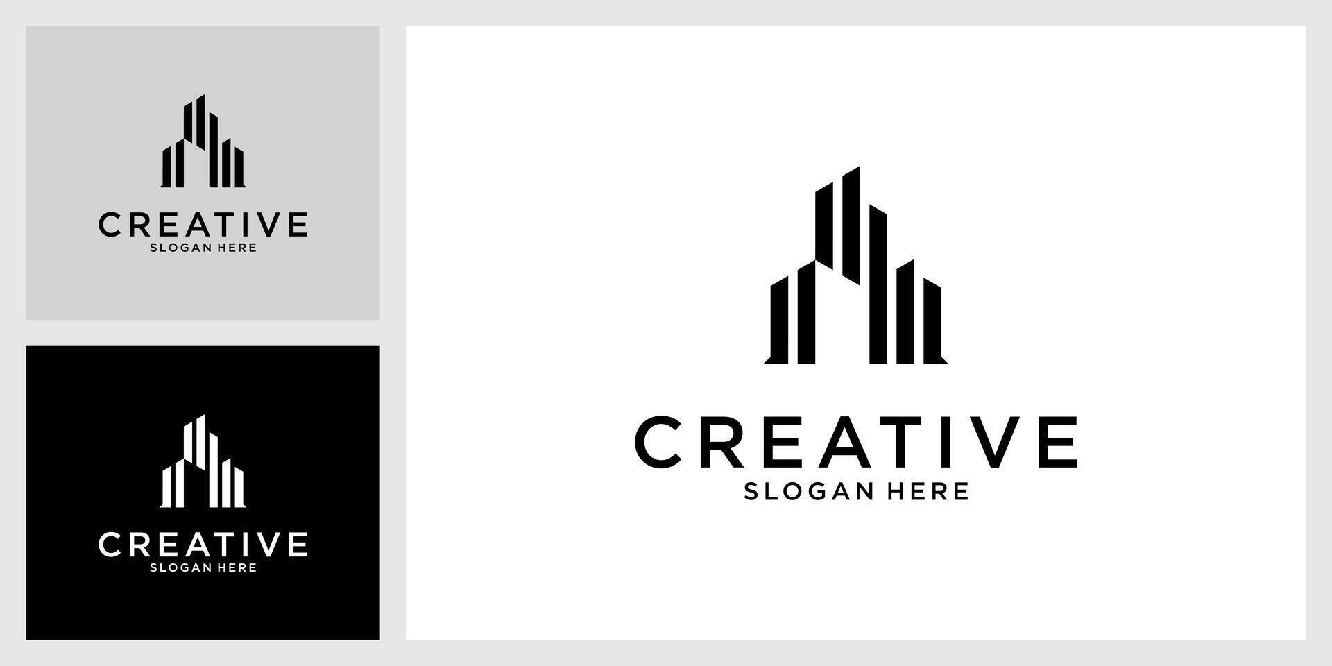 gebouw idee vector logo ontwerpsjabloon