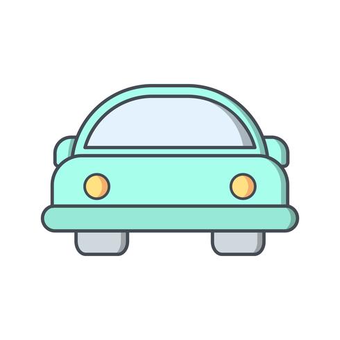 Cartoon auto Vector Icon