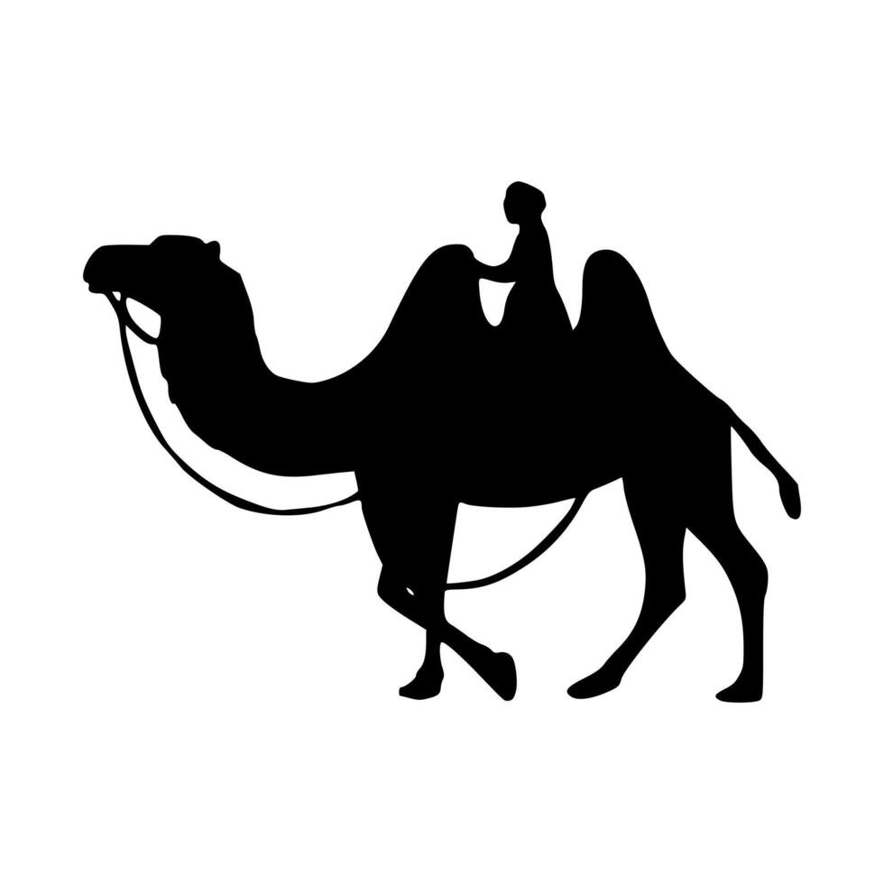 kameel icoon. kameel silhouet vector