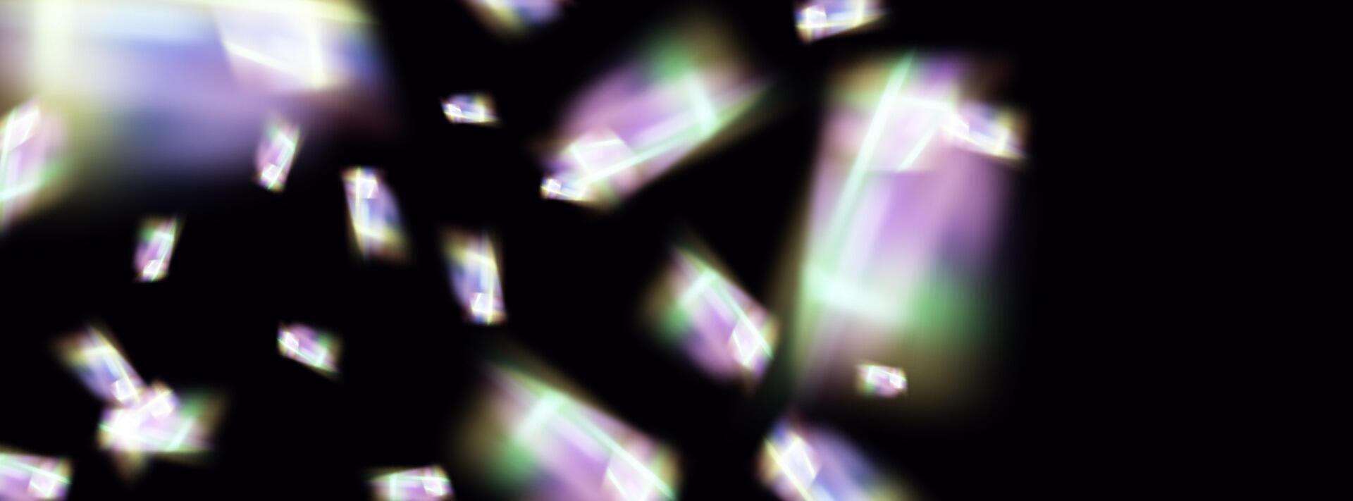 een reeks van kleurrijk vector lens, kristal regenboog licht en gloed transparant effecten.overlay voor achtergronden.