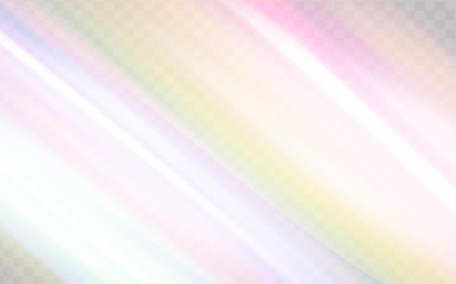 een reeks van kleurrijk vector lens, kristal regenboog licht en gloed transparant effecten.overlay voor achtergronden.