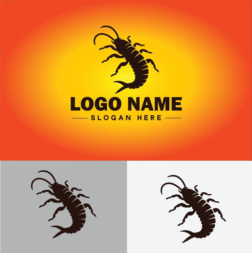 oorworm logo vector kunst icoon grafiek voor bedrijf merk icoon oorworm logo sjabloon