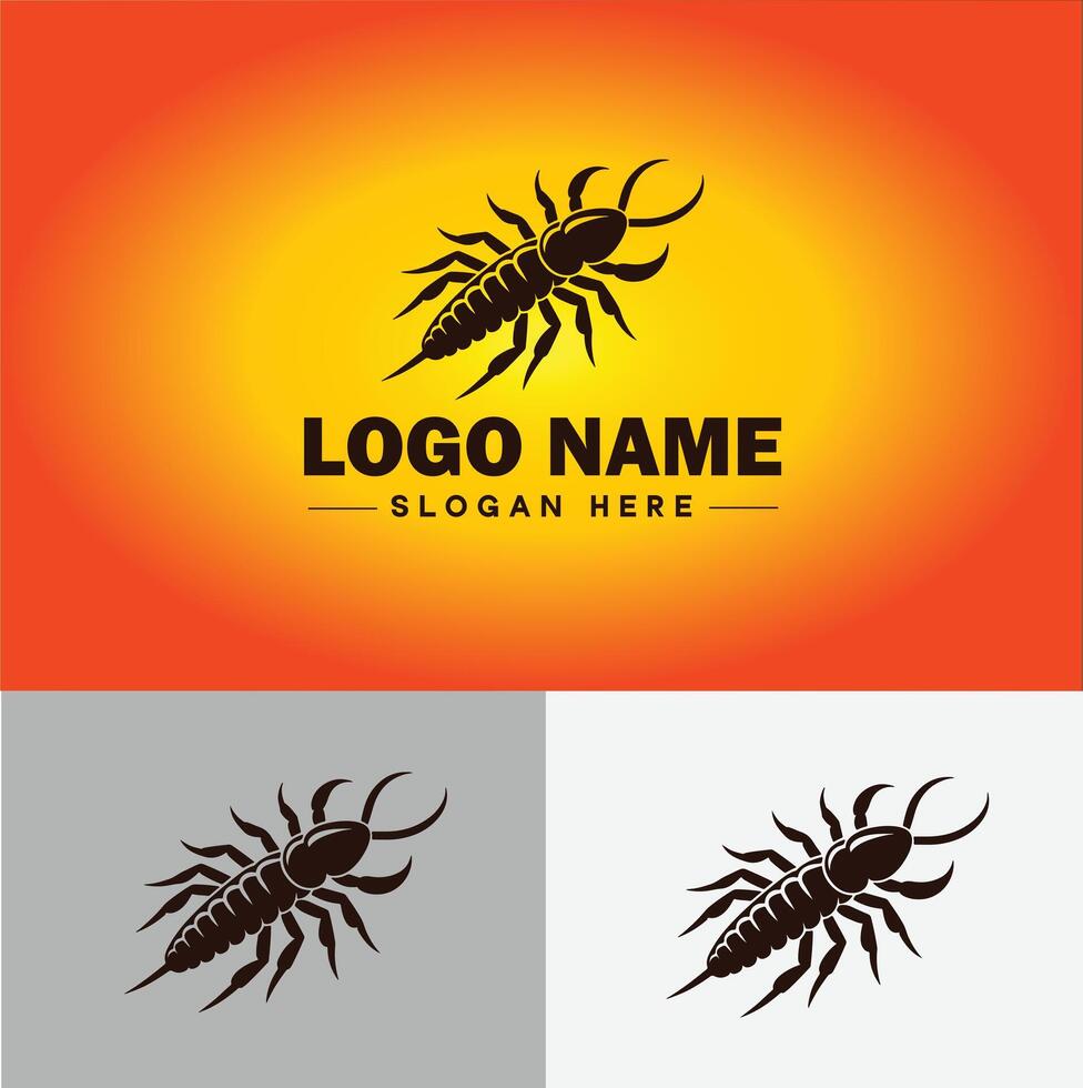 oorworm logo vector kunst icoon grafiek voor bedrijf merk icoon oorworm logo sjabloon