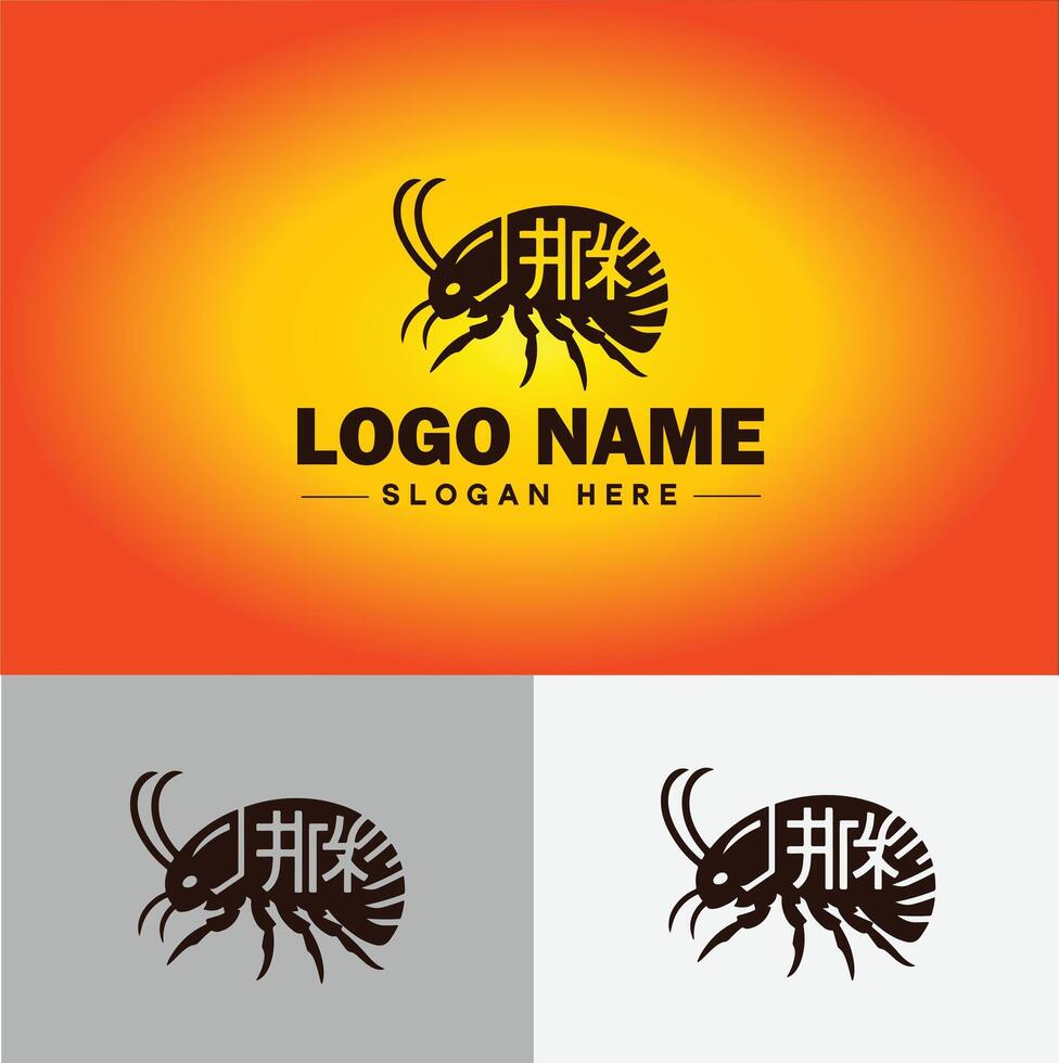 oorworm logo vector kunst icoon grafiek voor bedrijf merk icoon oorworm logo sjabloon