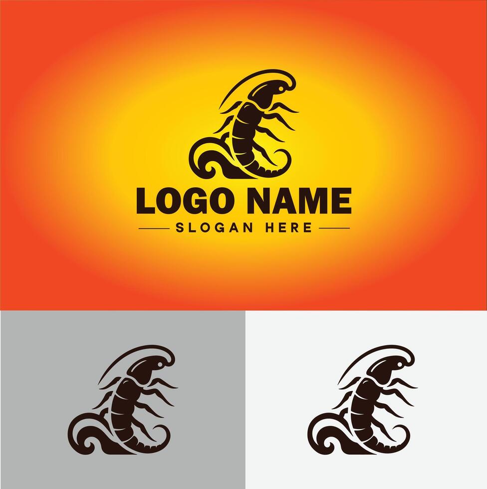 oorworm logo vector kunst icoon grafiek voor bedrijf merk icoon oorworm logo sjabloon