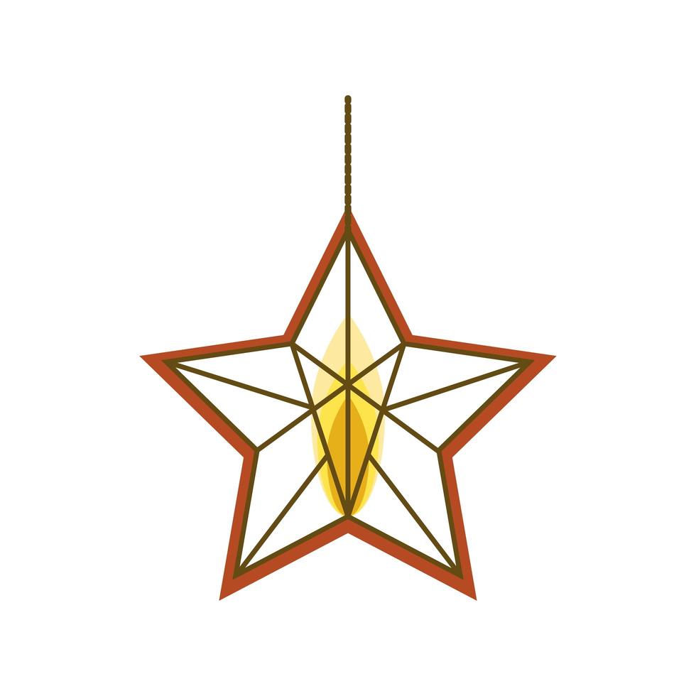 lampvormige ster vector